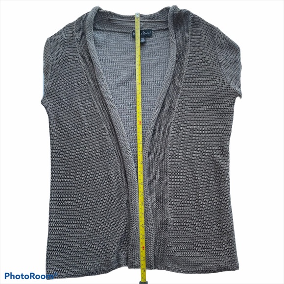 Mercer & Madison, grey open cardigan - Picture 5 of 7